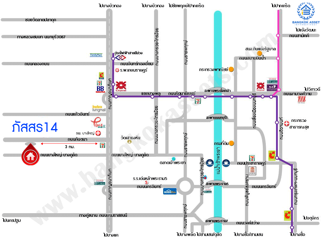 บ้านมือสองตกแต่งใหม่ หลังใหญ่ ดีไซน์ทันสมัย เนื้อที่ 53.8 ตร.ว. ม.ภัสสร14 บางใหญ่-กาญจนาฯ (ซ.กันตนา) รองรับทุกความสุข ฟังก์ชัน 3 ห้องนอน 2 ห้องน้ำ 2 ที่จอดรถ บนทำเลศักยภาพ ใกล้เซ็นทรัลเวสต์เกต ทางด่วน "ศรีรัช" และรถไฟฟ้า "สถานีตลาดบางใหญ่"